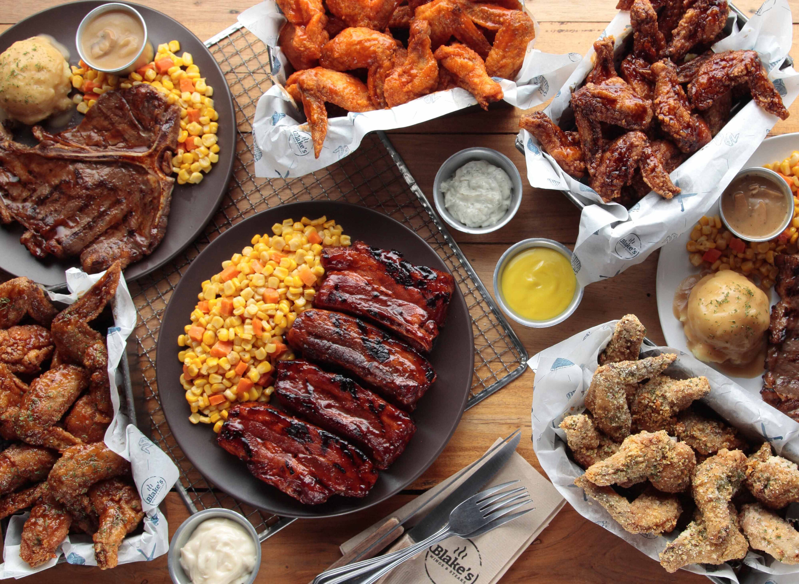 blakes wings and steaks hero