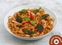 Spicy Salmon with Basil Pasta