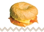 Bacon, Egg & Cheese Wheat Bogel 