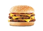 Flame-Grilled Triple Cheeseburger