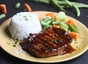 Hickory Pork Slab With Rice