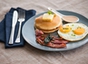 Pancakes with Bacon and Eggs