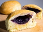 Reverse Ube Cheese Pandesal