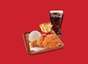1 Pc Spicy Fried Chicken with Rice and Regular Fries